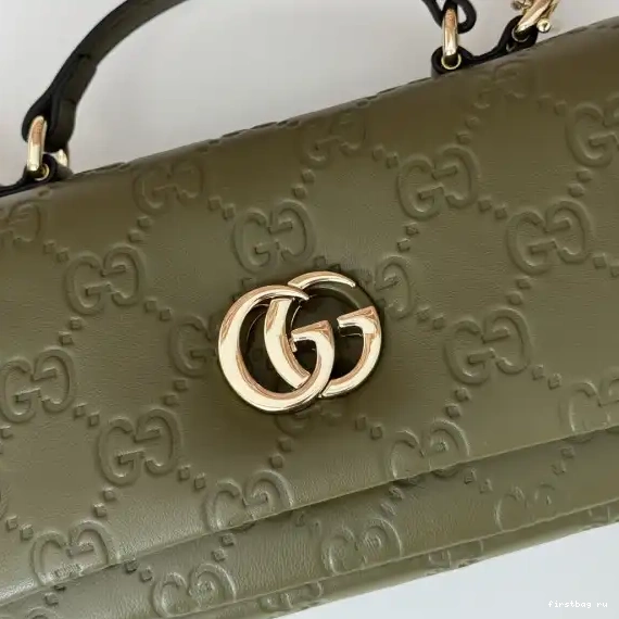 Firstbag ru bag-21*12.5*4.5CM mini handle top GUCCI GG Milano 0616